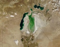 Dwindling Aral Sea