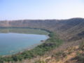 Lonar crater in Maharashtra, India