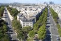 View from the top of Arc de Triomphe, Paris